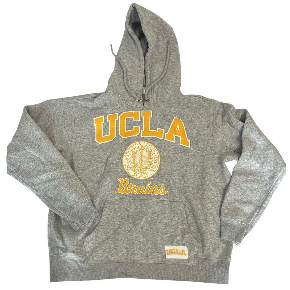 H&M UCLA Bruins Gray Collegiate Pullover Hoodie Size Large